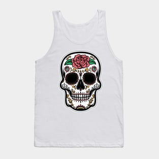 skull roses death Tank Top
